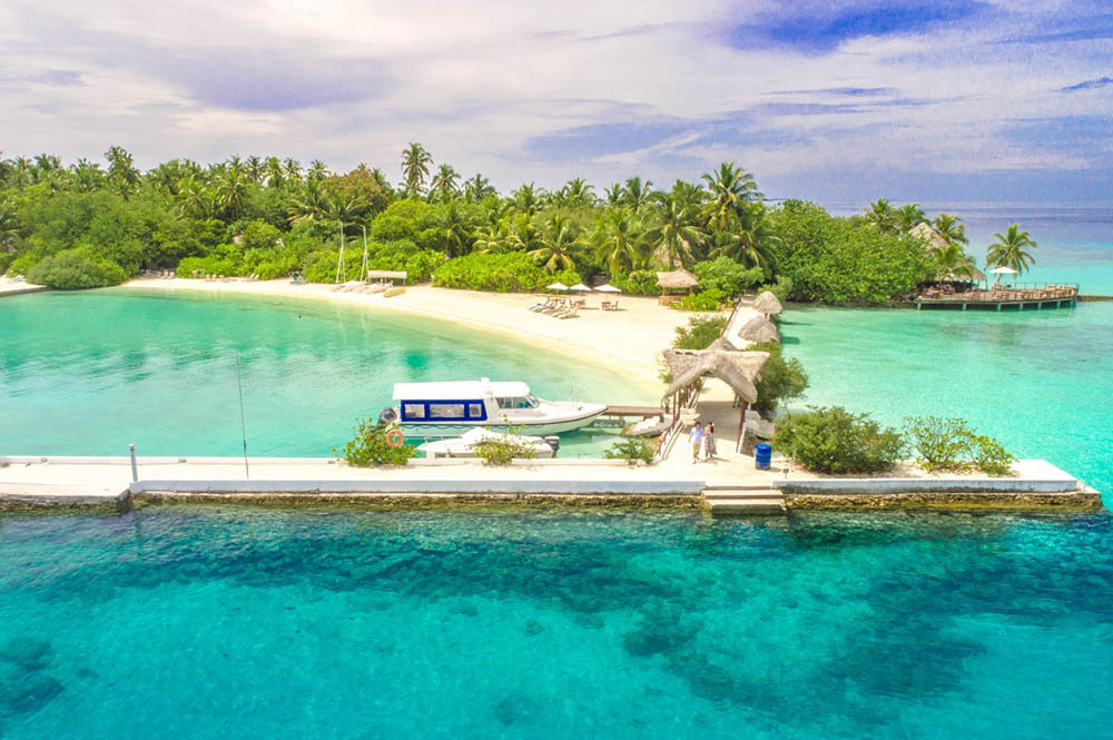 пляж коса море берег катер