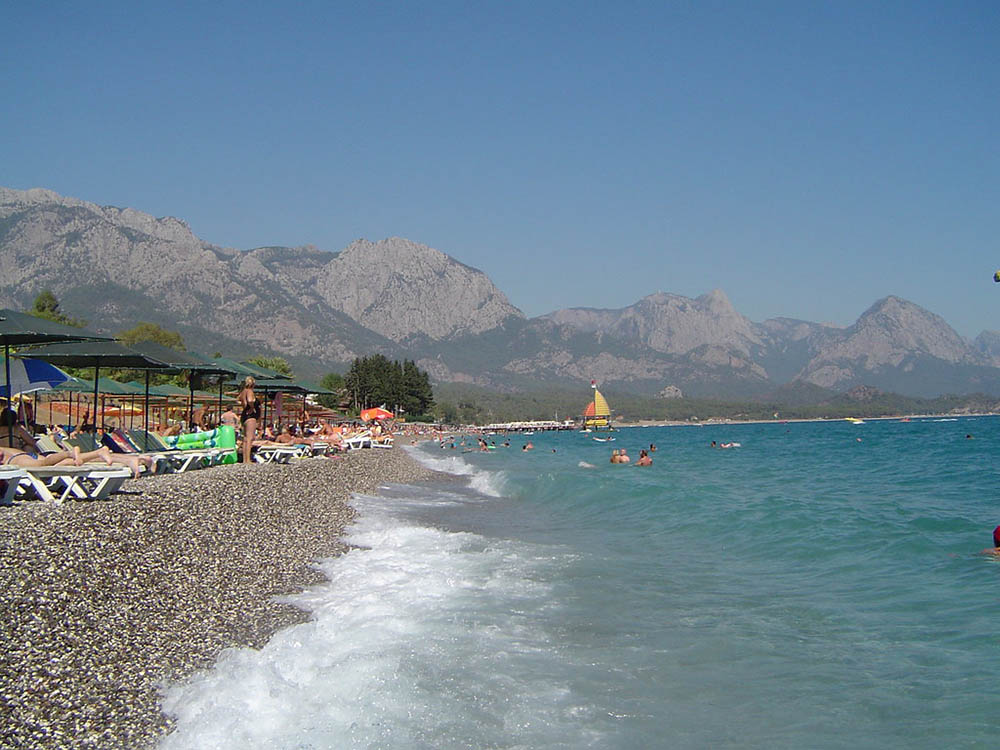 пляж галька отдых море