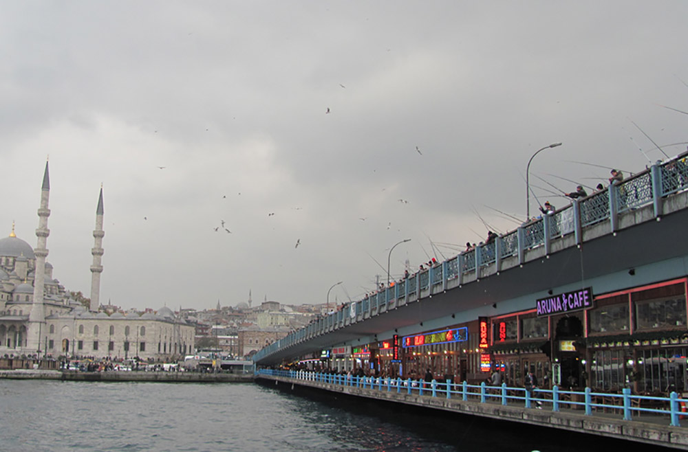галатный мост рыбаки босфор