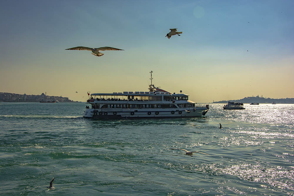 турция, море, катер, корабль