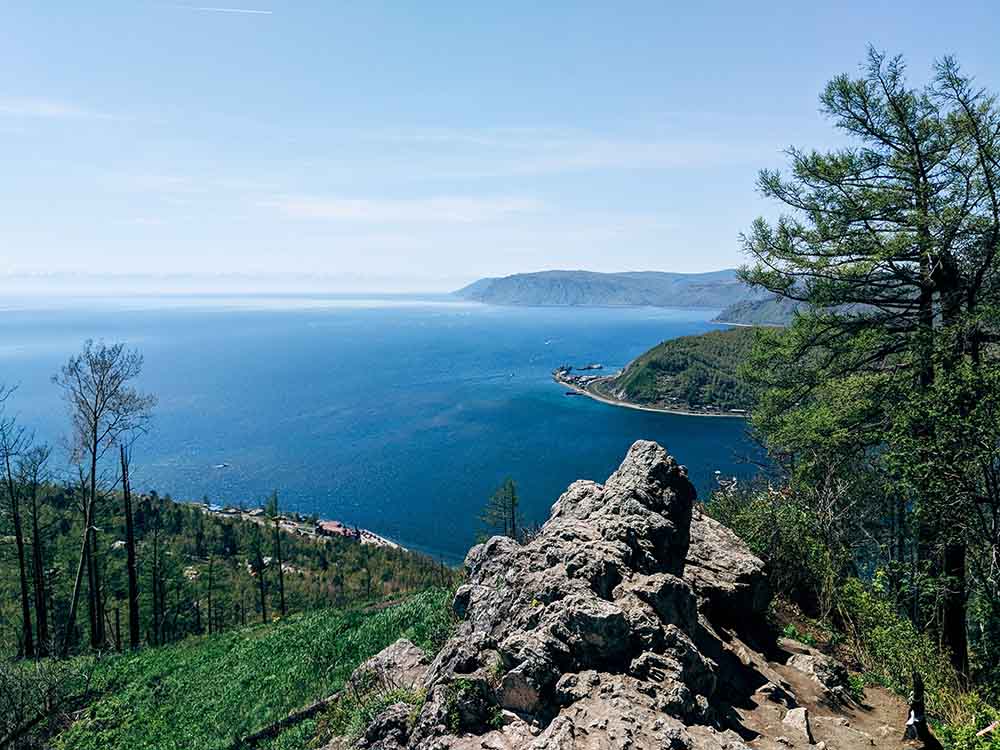 байкал, скала, озеро, природа, лето, лес, сибирь